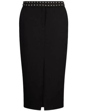Liu Jo Midi Skirt With Studs - Black