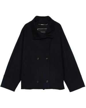 Kiton Double-Breasted Jacket - Blue