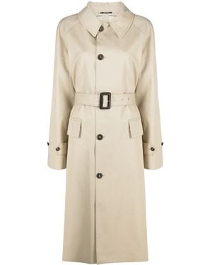 Maison Margiela Single-Breasted Trench Coat - Natural