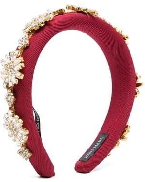 Parlor Crystal-Embellished Padded Headband - Red
