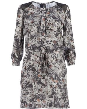 Edun Blotchy print shift dress - Gris