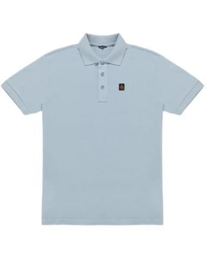 Refrigiwear Kurt Logo-Patch Polo Shirt - Blue