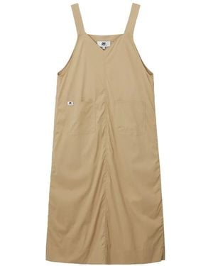 Chocoolate Patch-Pocket Midi Dress - Natural
