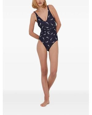 MICHAEL Michael Kors Maillot De Bain À Logo Imprimé - Blue