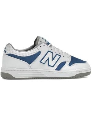 New Balance 480 Lace-Up Trainers - White