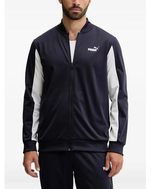 PUMA Logo-Print Paneled Tracksuit - Blue