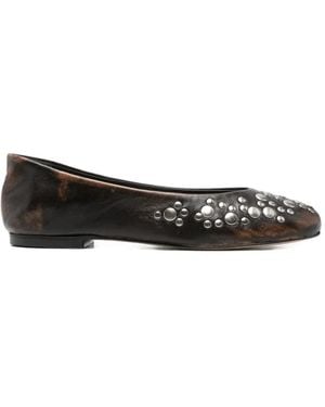 GIMAGUAS Studded Ballet Flats - White
