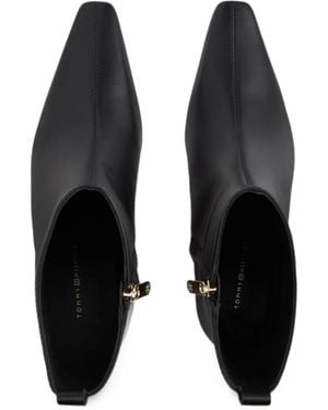 Tommy Hilfiger Pointed-Toe Ankle Boots - Black