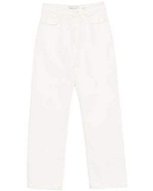 Ami Paris Logo-Patch Straight-Leg Jeans - White