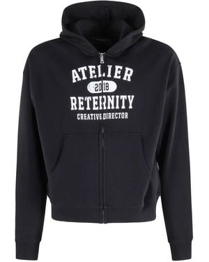 RETERNITY Logo-Print Hoodie - Black