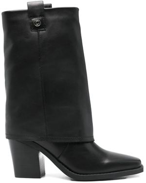 Carmela 85Mm Square-Toe Cowboy Boots - Black