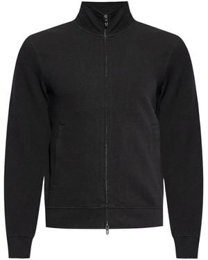 Emporio Armani ジップアップ スウェットシャツ - ブラック