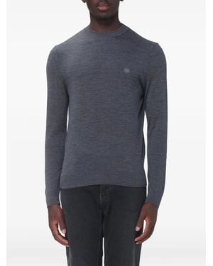 Etro Logo-Embroidered Jumper - Blue