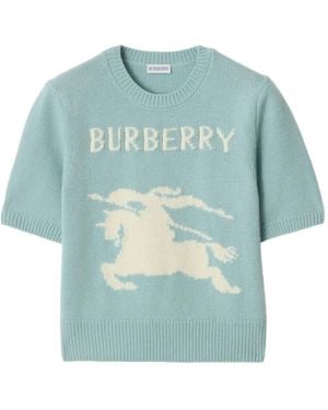 Burberry Pull Ekd À Manches Courtes - Blue