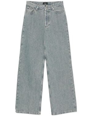 A.P.C. Elisabeth Wide-Leg Jeans - Grey