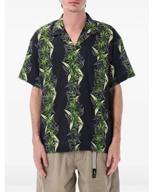 Manastash Manaloha Tropical Leaf-Print Shirt - Green