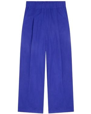 Dries Van Noten Elasticated Overdyed Pants - Blue