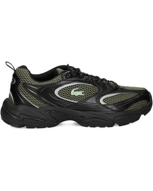 Lacoste Mesh-Panelled Sneakers - Black