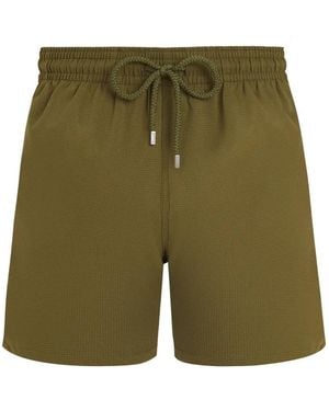 Vilebrequin Micro-Perforated Drawstring Swim Shorts - Green
