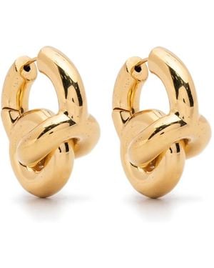 Uncommon Matters Mini Knot Creoles Earrings - Metallic