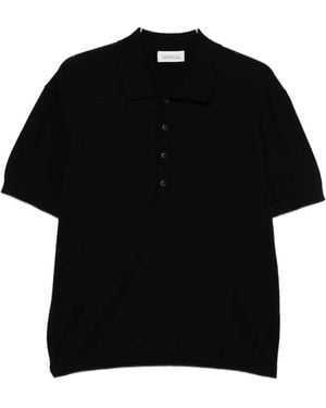 Imperial Short-sleeve cotton polo shirt - Schwarz