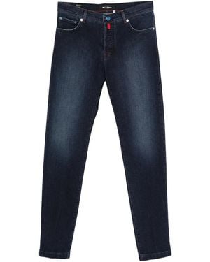 Kiton Button Denim Jeans - Blue