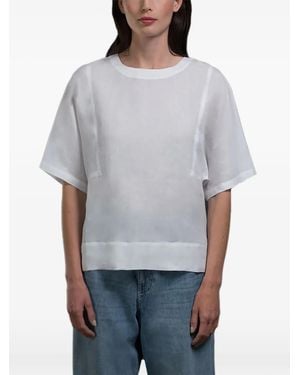 Moorer Genola Kimono-Sleeve Blouse - Grey