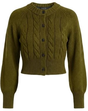 Toccin Rita Cardigan Mit Zopfmuster - Grün