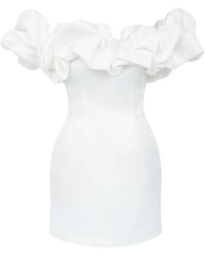POST MERIDIEM Meringue Mini Dress - White