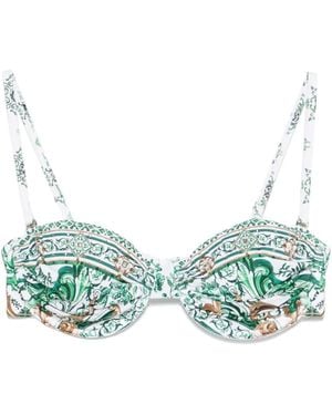 CAMILLA Corridor Of Calm Bikini Top - Green