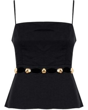 Jonathan Simkhai Studded Top - Black