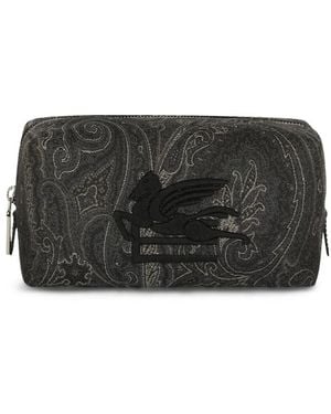 Etro Clutch Bag With Logo - Black