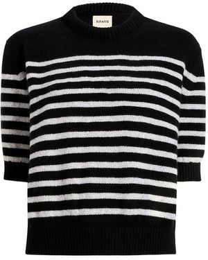 KHAITE Davin striped sweater - Schwarz