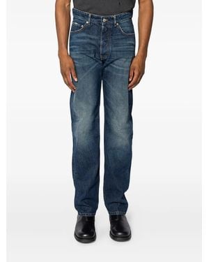 MM6 by Maison Martin Margiela Jean Droit À Effet Usé - Bleu