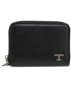 Tod's Logo-Appliqué Cardholder - Black