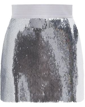 Alex Perry Delon Sequinned Mini Skirt - Grey