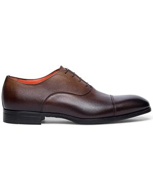 Santoni Oxford Con Effetto Sfumato - Marrone