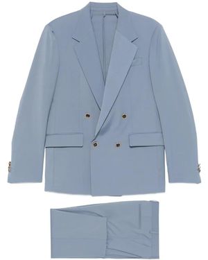 MARSĒM Double-Breasted Suit - Blue