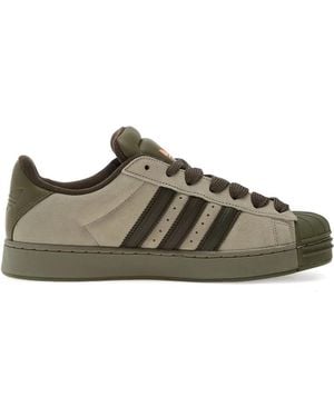 adidas Superstar Three-Stripe Trainers - Green