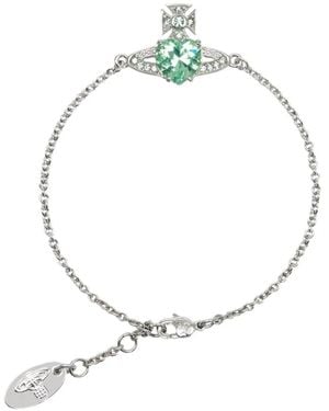Vivienne Westwood Ariella Heart-Charm Bracelet - Metallic