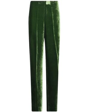 P.A.R.O.S.H. Velvet Pleated Pants - Green