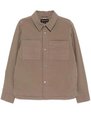 Michael Kors Poplin Shirt Jacket - Brown