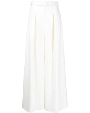 Costarellos Tailored Palazzo Pants - White