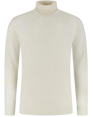 Doriani Maglione A Collo Alto - Bianco