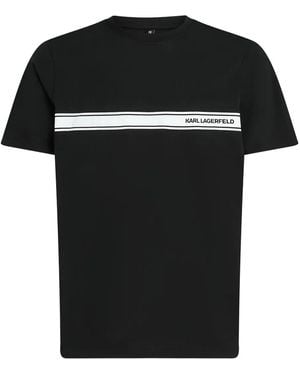 Karl Lagerfeld ロゴ Tシャツ - ブラック