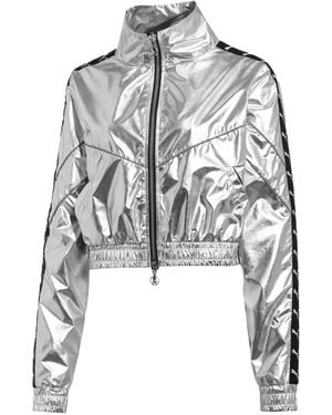 PUMA Cropped Zip T-Shirt - Metallic