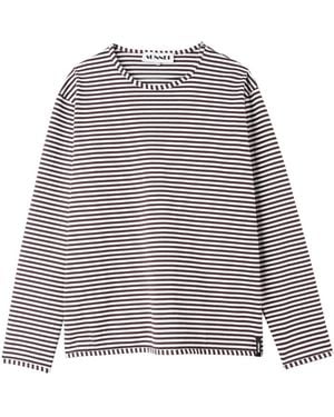 Sunnei Striped T-Shirt - Red