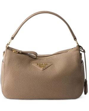 Prada Small Leather Bag - Brown