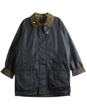 Barbour Beaufort Waxed Coat - Grey