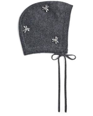 Simone Rocha Turbo Crystal-Embellished Bonnet - Black